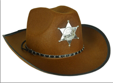 כובע שריף מבוגרים חום / 6 יחידות המארז