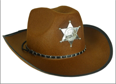 כובע שריף ילדים חום / 6 יחידות המארז