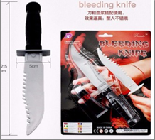 סכין קומנדו דם בבליסטר 23 ס"מ / 6 יחידות במארז