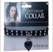 קולר פנקיסט לב על כארד/ 6 יחידות במארז