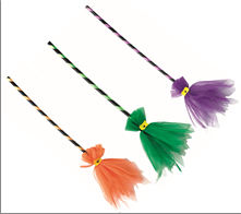 מטאטא מכשפה מיקס צבעים 6 יח במארז