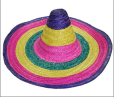 כובע מקסיקני גדול 60 ס"מ / 6 יחידות במארז