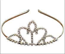 כתר נסיכות מתכת זהב (מיקס 3 דגמים) איתור גובה 5 ס"מ 12 יחידות במארז