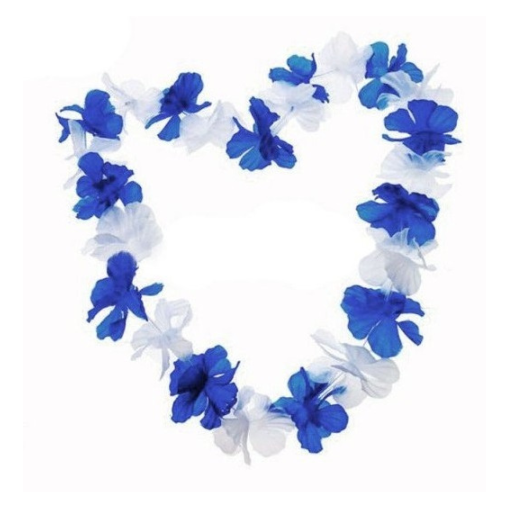 שרשרת הוואי כחול לבן