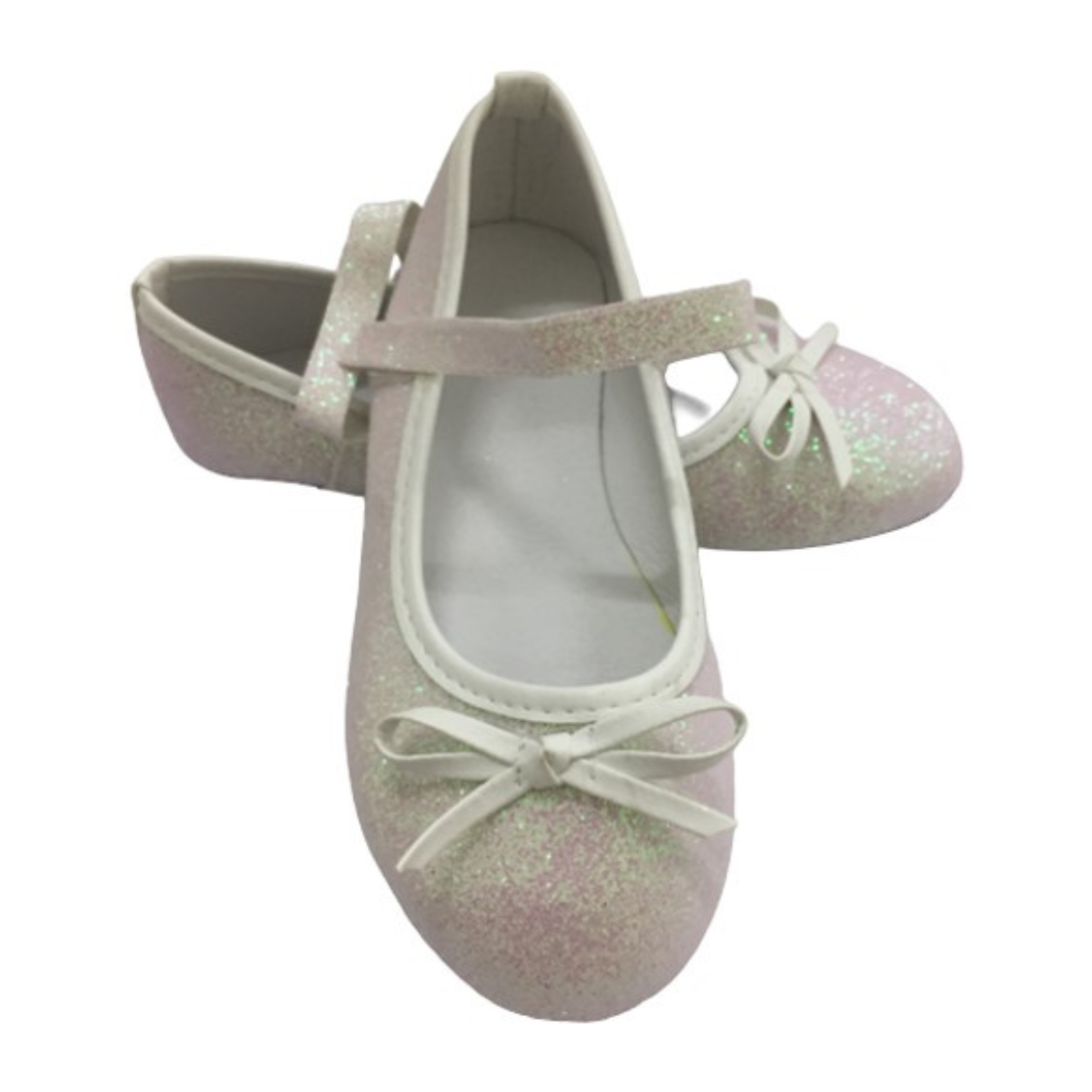 נעלי נסיכות לבן נצנצים