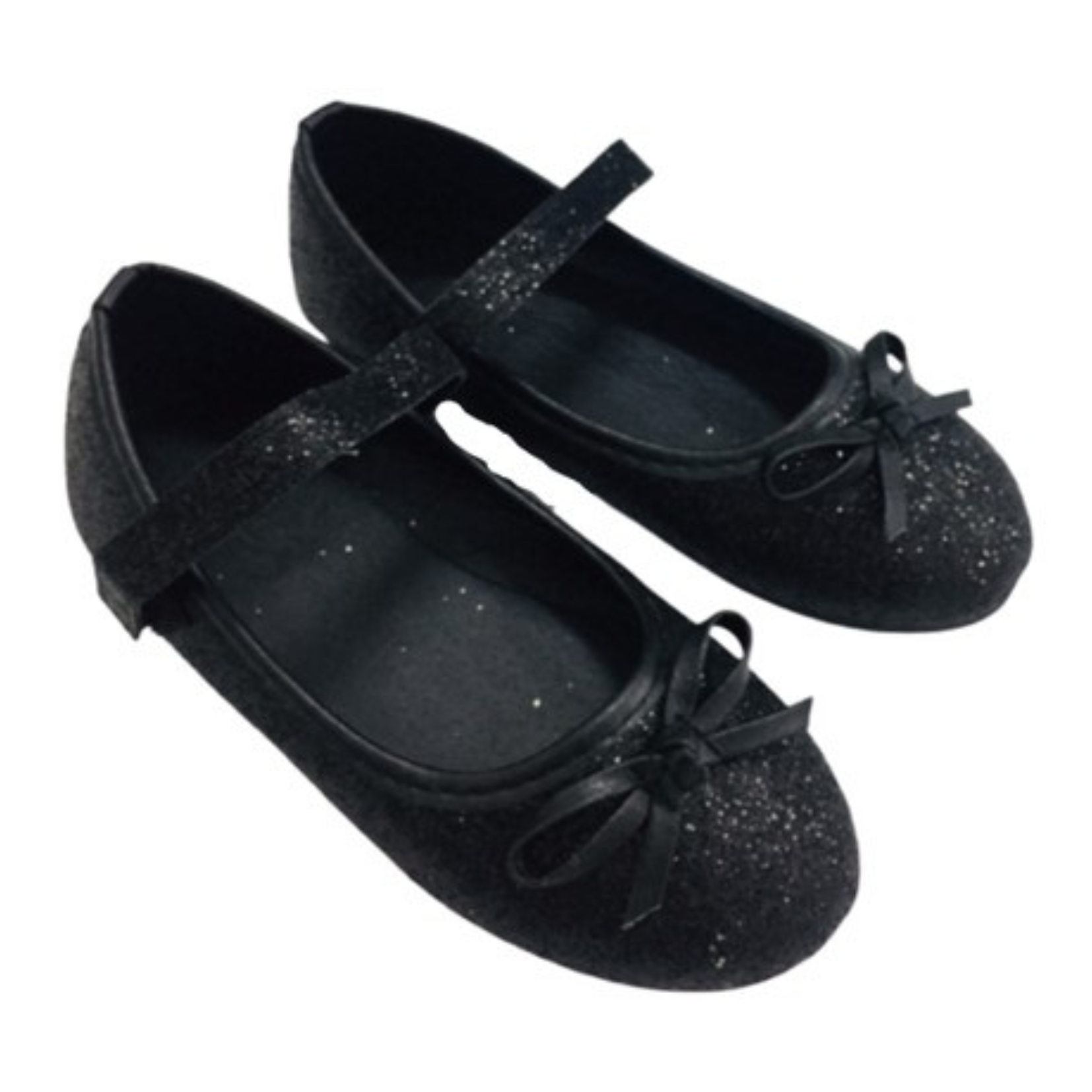 נעלי נסיכות שחור נצנצים