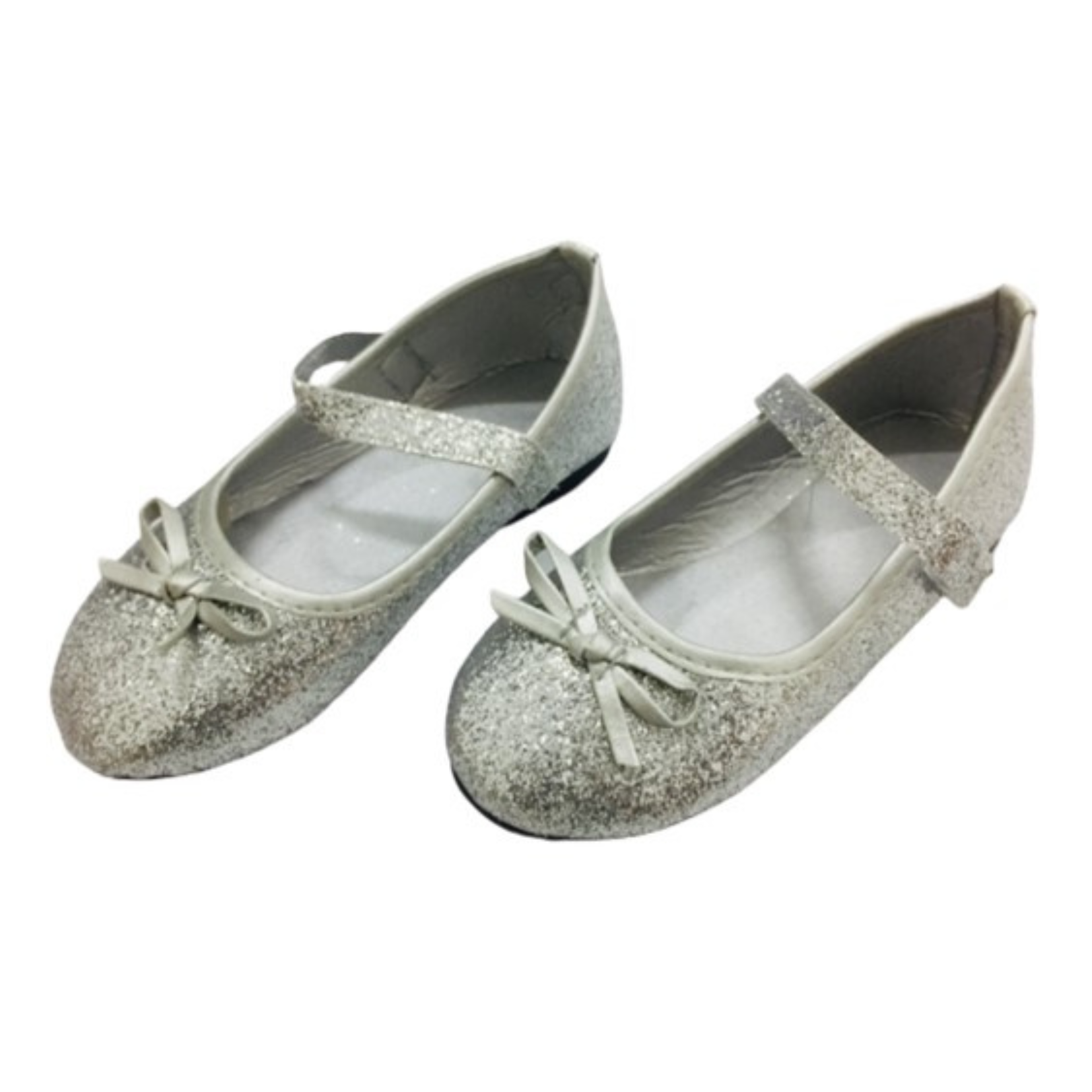 נעלי נסיכות כסף נצנצים